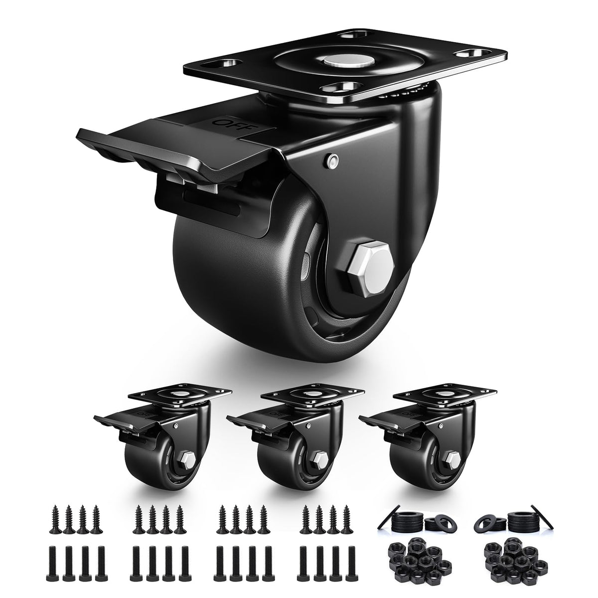 Andutees 3-inch heavy-duty caster for workbenches with smooth rolling