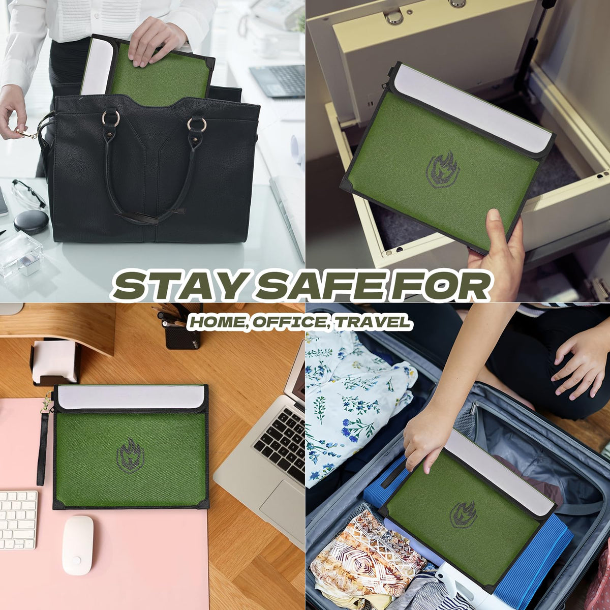 Andyer bag flame-retardant stitching protects edges from fire exposure