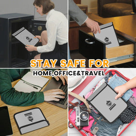 Andyer fireproof bag foldable design for easy storage.