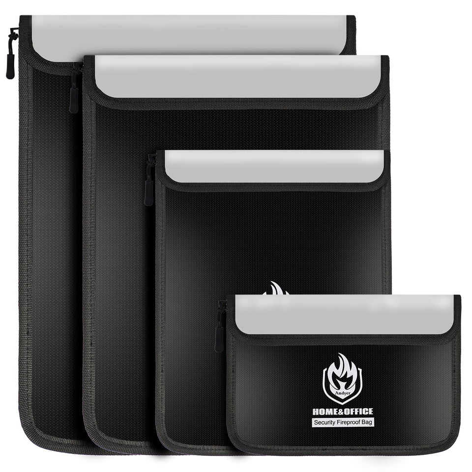 Andyer legal-size fireproof bag for organized documents and quick access.