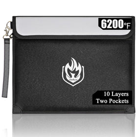 Andyer fireproof bag outer view with reflective strip for emergency visibility