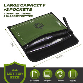 Andyer bag with reflective strip for better visibility at night