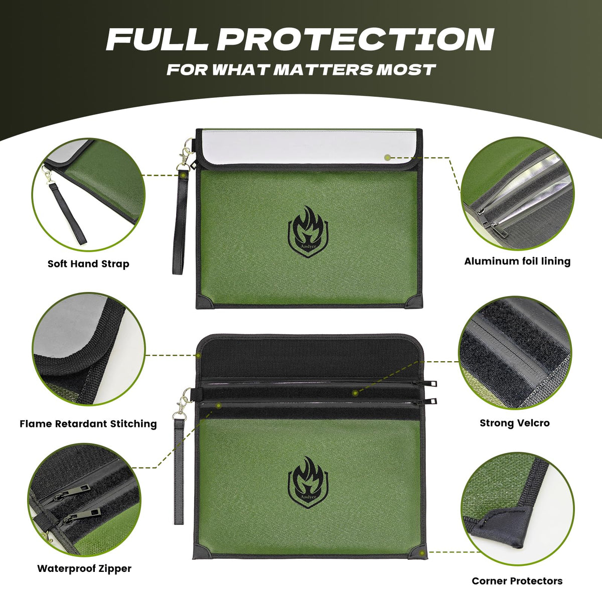Andyer bag soft handle for easy carrying in emergencies