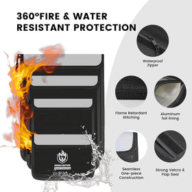 Andyer bag with water-resistant coating protects contents from rain.