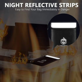 andyer high-visibility reflective strip aids night evacuation