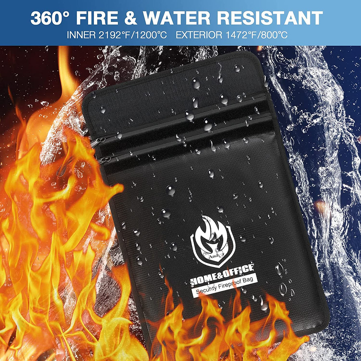 andyer sealed waterproof zipper protects contents from water and hose spray