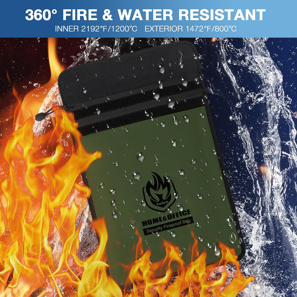 andyer waterproof zipper seal protects contents