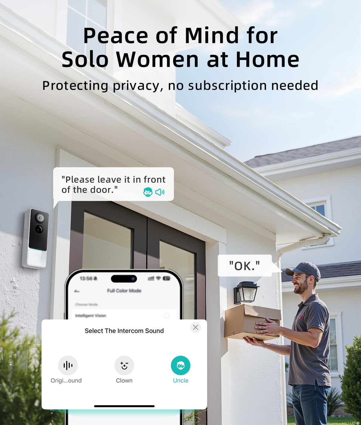 Andyssey 2K resolution image delivers sharp porch footage for identification.