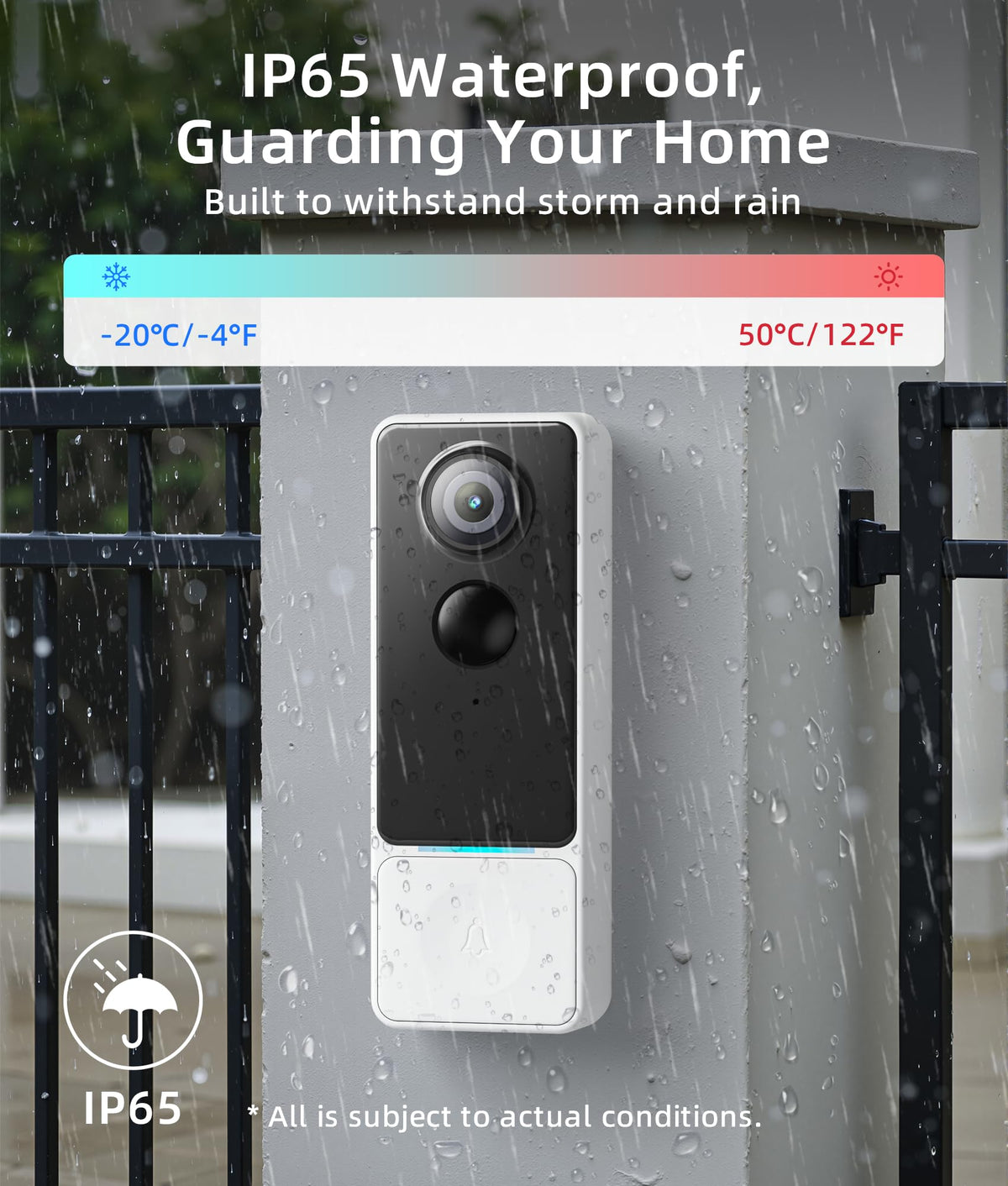 Andyssey ring call feature image illustrates instant door answers via app.