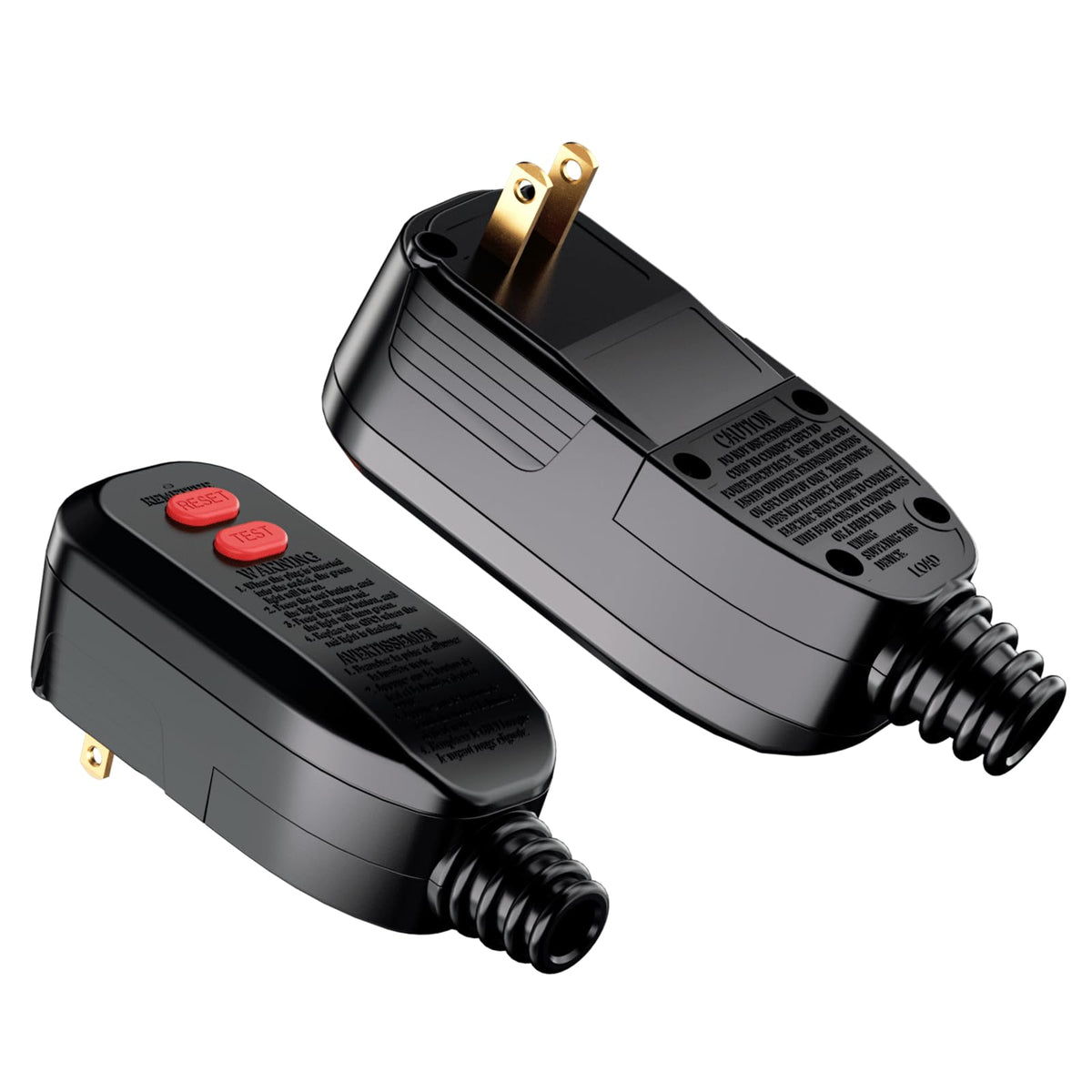 ANEKEN GFCI plug replacement showing auto-reset and 15A protection for safer power tools