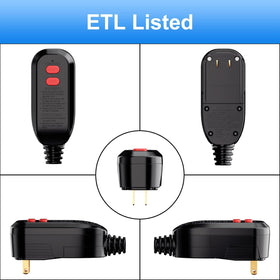 Outdoor setup with Aneken GFCI plug proving waterproof durability for lawn equipment