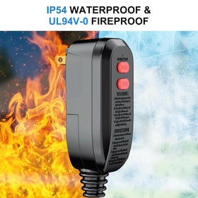 Compact Aneken GFCI plug suitable for hair dryers and heaters in home use