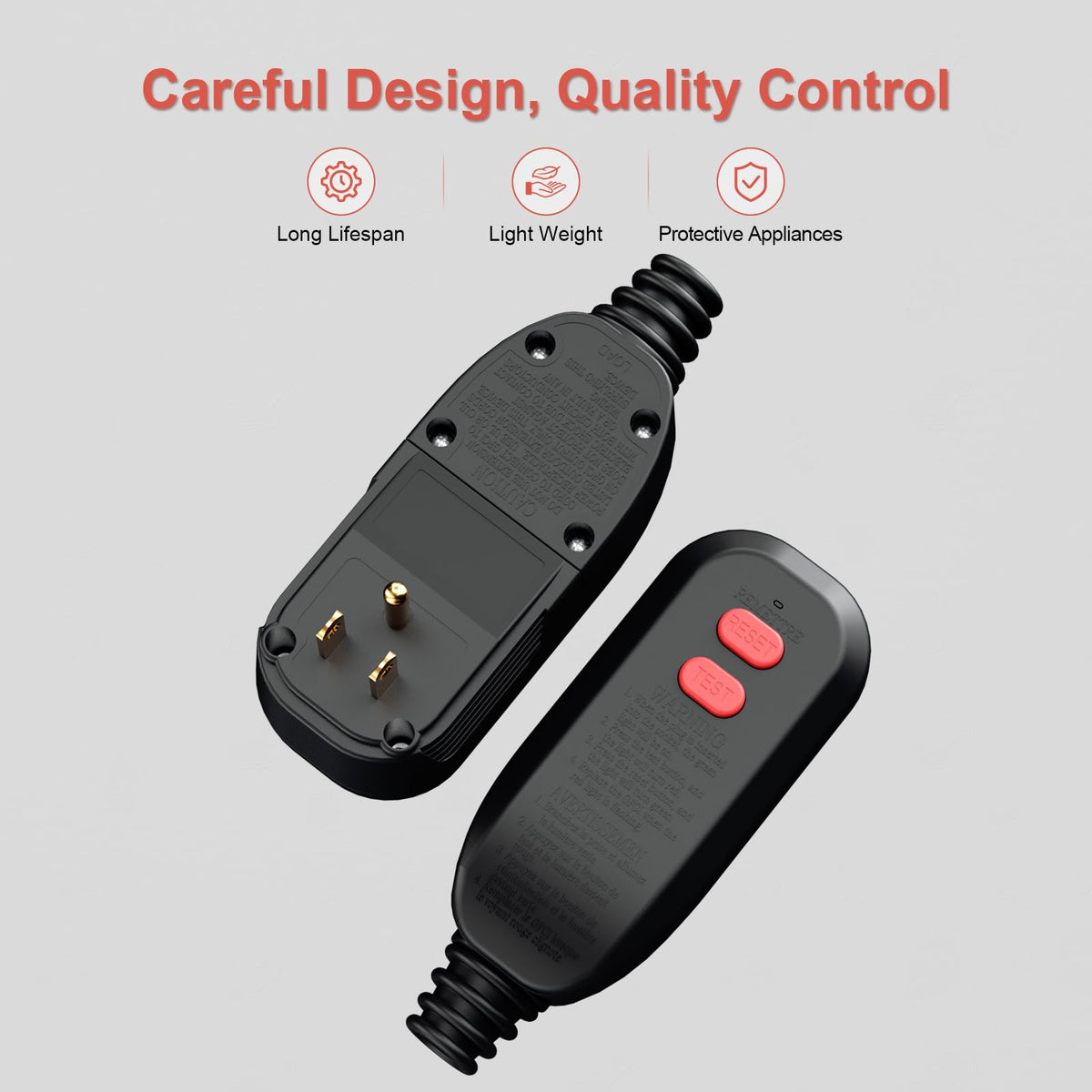 ANEKEN GFCI ETL-listed label emphasizes safety compliance for tools and appliances