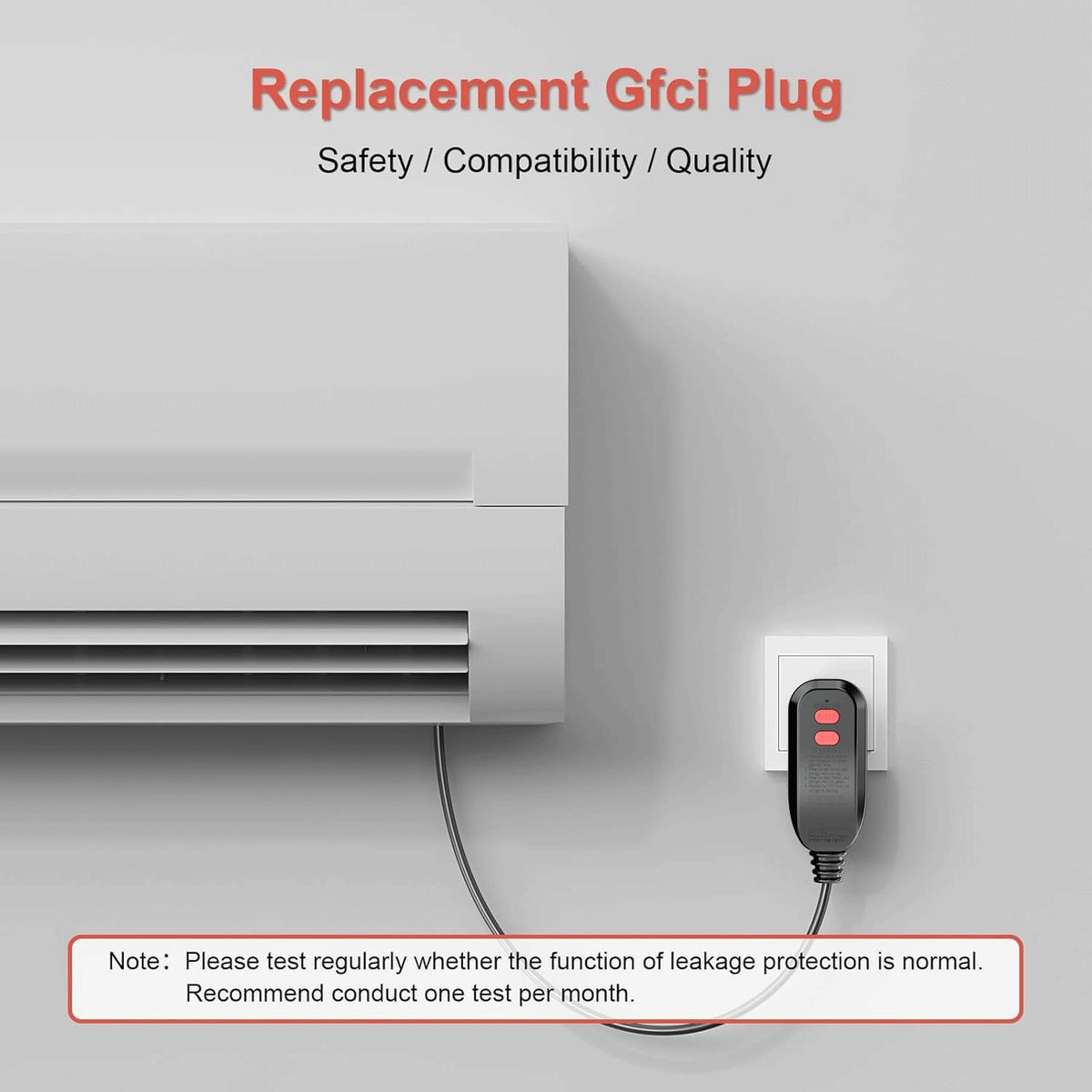 ANEKEN GFCI indicator light test demonstrates visibility when power is on or reset