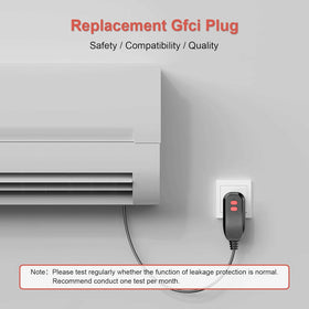 ANEKEN GFCI indicator light test demonstrates visibility when power is on or reset