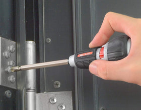 Anex ball grip design enabling quick, comfortable turning.