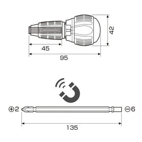 Anex one-hand switch design supports fast mode changes.