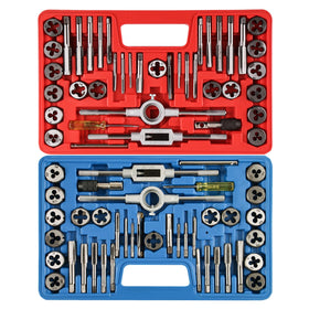 Anfrere 80pcs tap and die set in open case for quick setup.