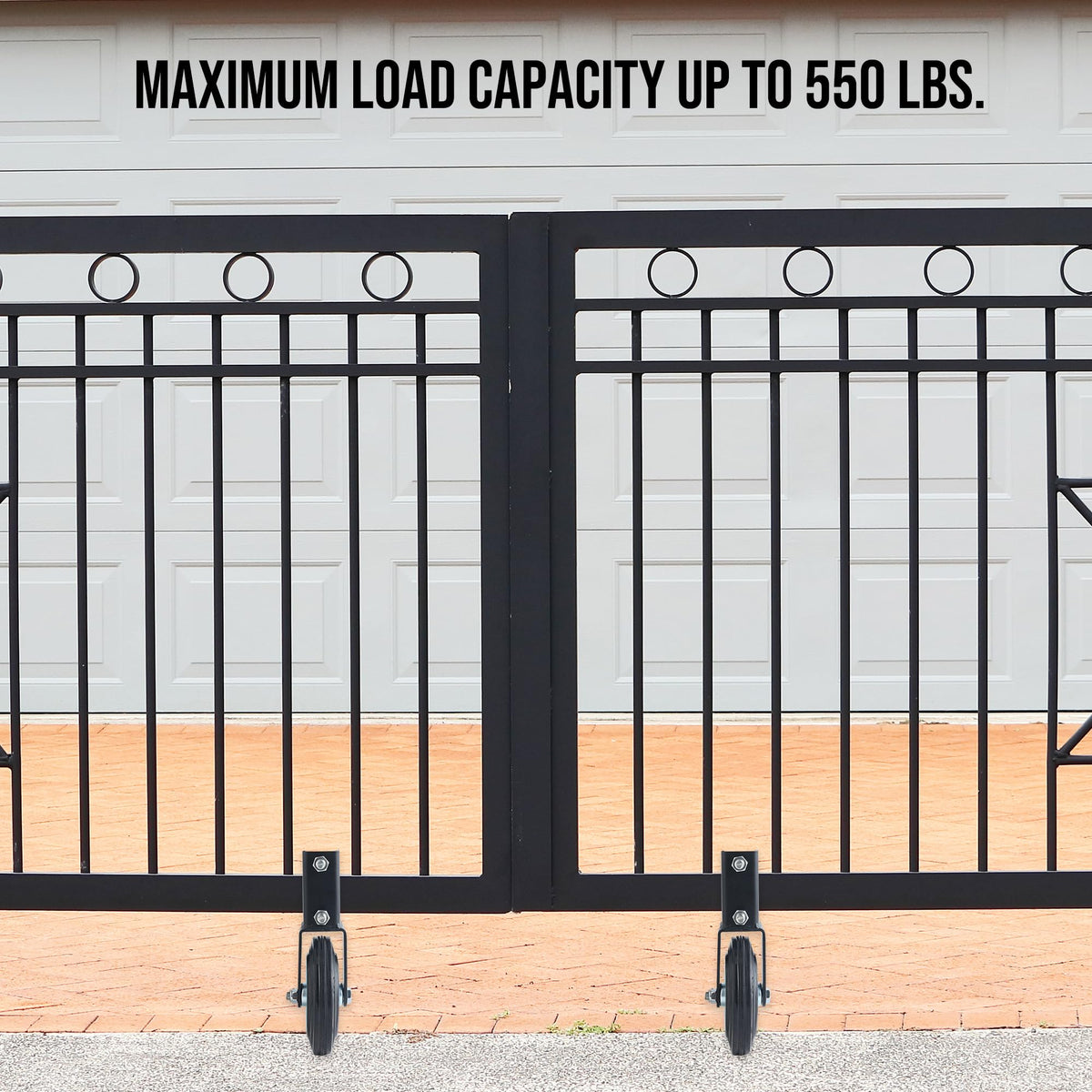 Anfrere gate wheel 360-degree swivel for smooth gate movement