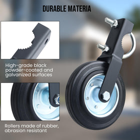 Anfrere gate wheel with metal teeth offering a secure grip on pipes