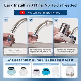 ANGEL CF30 eight-stage-filtration system tackles chlorine and odors.