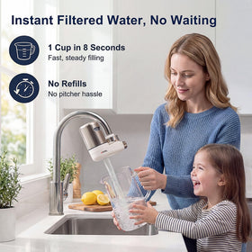 ANGEL CF30 installation-adapters simplify setup on most U.S. faucets.