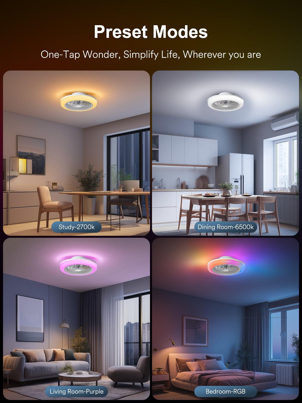 ANGELHALO remote control with wall mount for easy on/off and setting.