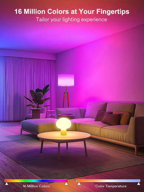 AngelHalo music-sync LED bulb matches lighting to your music vibe.