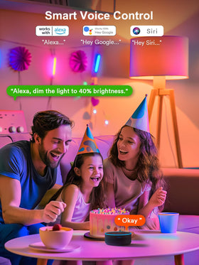 AngelHalo smart bulb with voice control enables hands-free lighting.