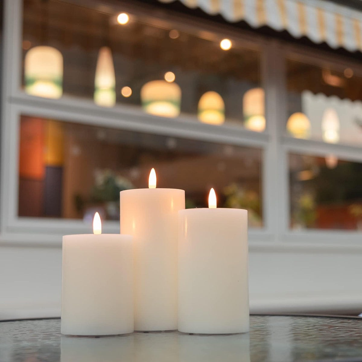 ANGELLOONG ivory pillar candles add classic warmth to any room
