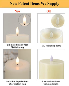 ANGELLOONG LED pillar candles with timer offer flexible daily schedules