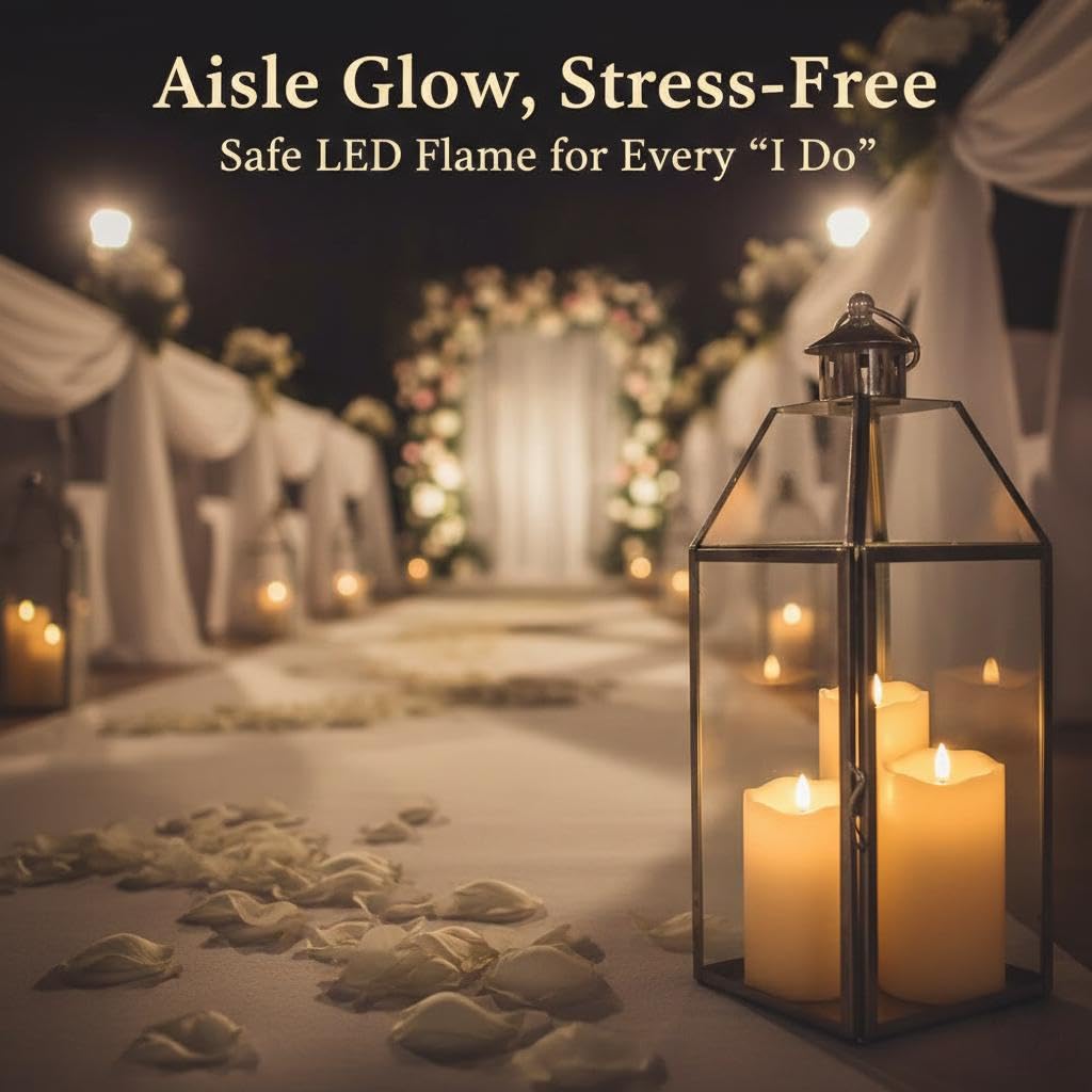ANGELLOONG safe candles prevent wax drips, suitable for homes with kids or pets