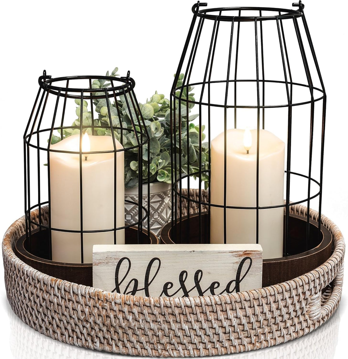 ANGELLOONG three size options (3x4, 3x5, 3x6) fit lanterns and centerpieces