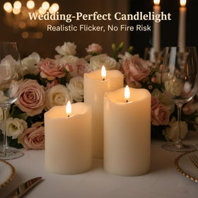 ANGELLOONG unscented candles reduce mess while adding warm glow