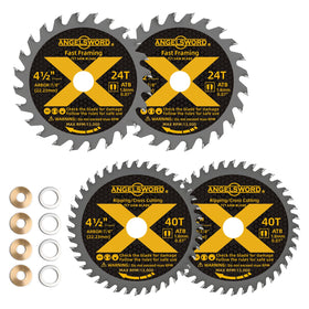ANGELSWORD 4-1/2 inch blade four pack for fast clean cuts.