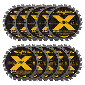 ANGELSWORD 7-1/4-inch blade with 24 teeth for fast framing cuts.