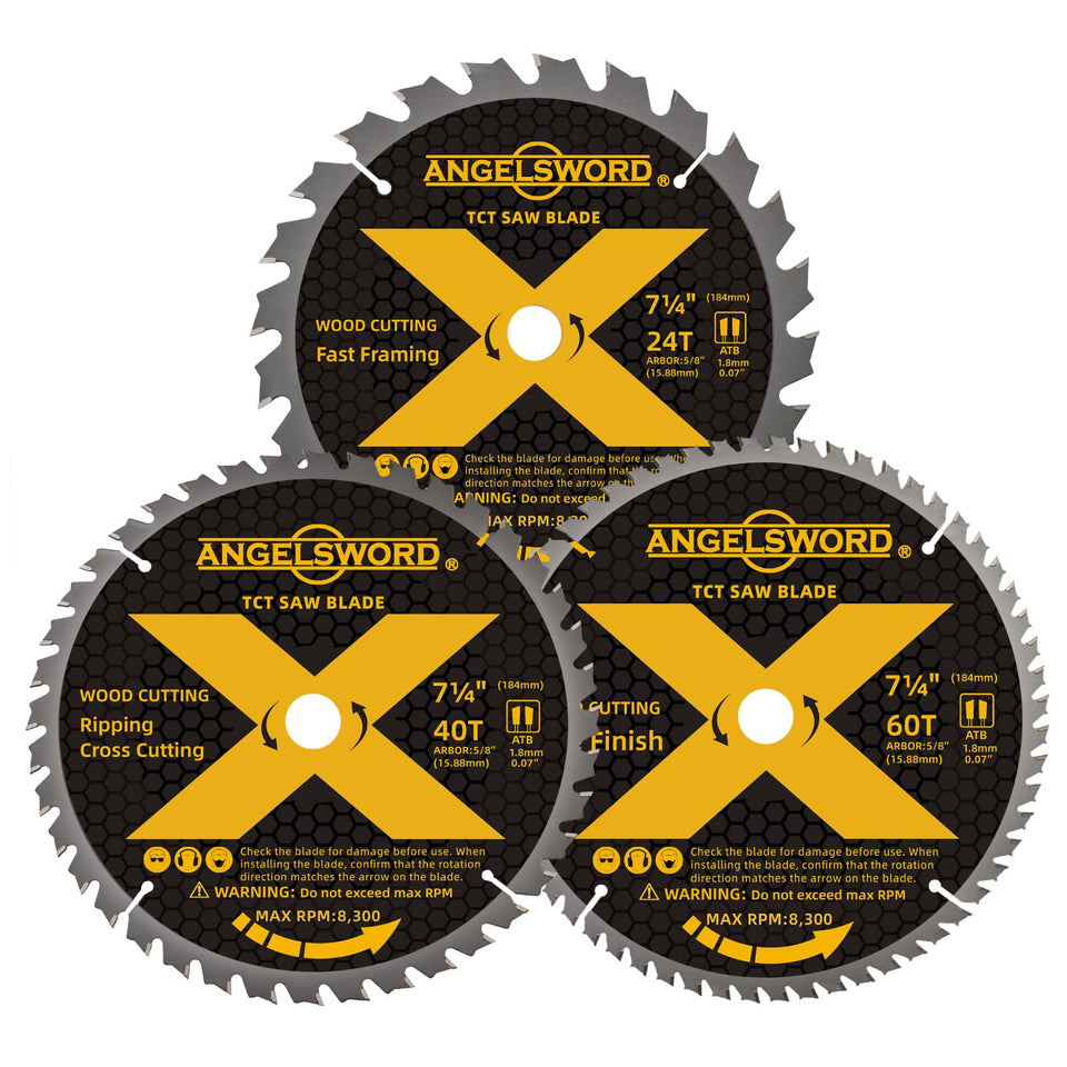 ANGELSWORD 24T blade close-up for framing and cross-cutting