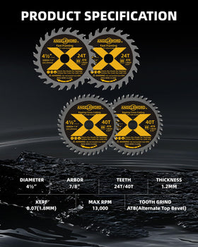 ANGELSWORD 7-8 arbor compatibility enables flexible use with grinders.
