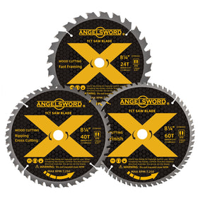 ANGELSWORD 8-1/4-inch blade 24T close-up for framing cuts