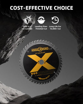 ANGELSWORD thin kerf reduces resistance for smooth passes