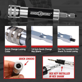 ANGELSWORD countersink bits in action on wood surface