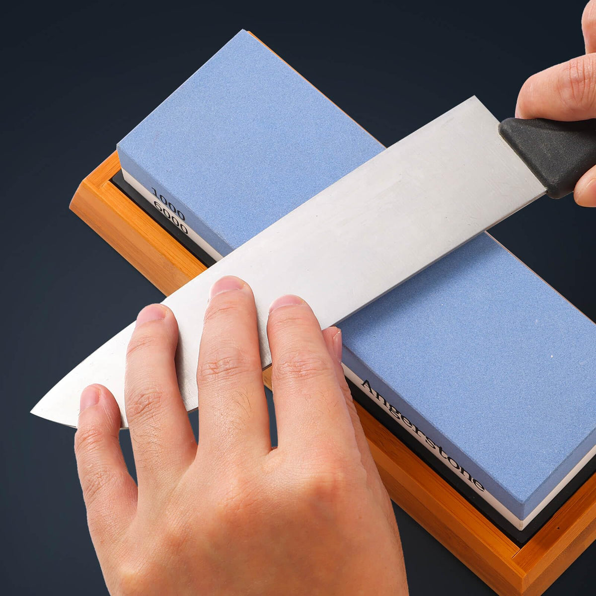 Angerstone angle guide helps maintain correct sharpening angle