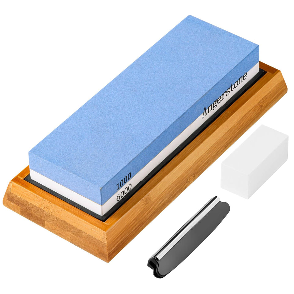 Angerstone whetstone 1000/6000 grit for precise sharpening and edge refinement