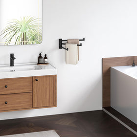 Angle Simple 180-degree swivel bars allow flexible hanging positions and easy towel access.