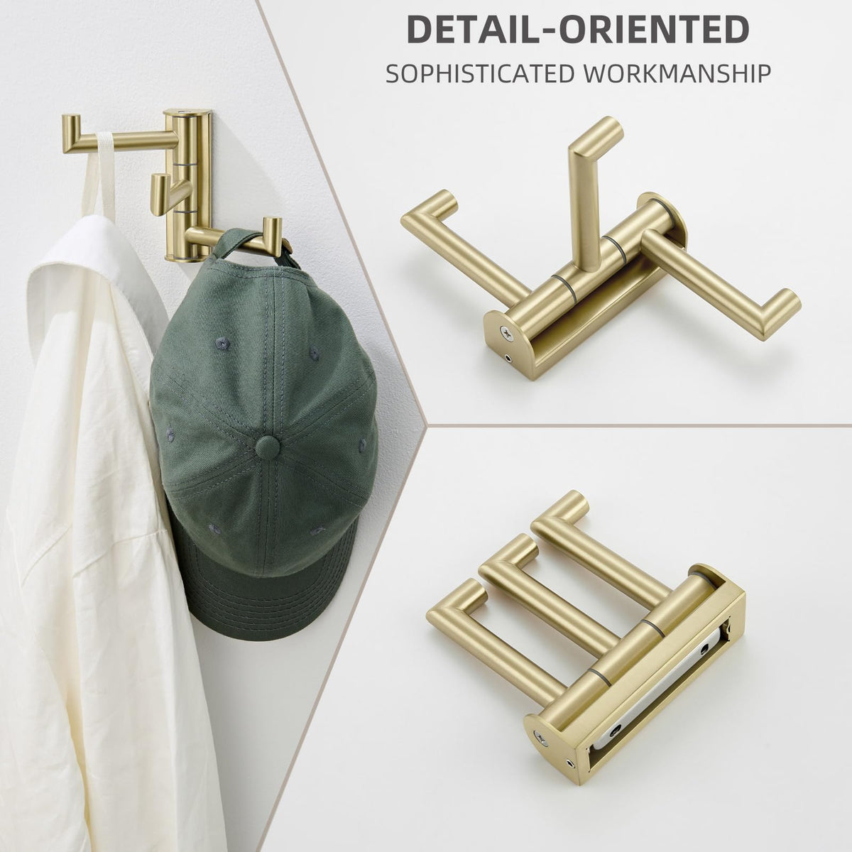 Angle Simple easy-install towel hook for quick setup and organization