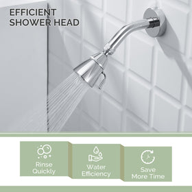 Angle Simple high-flow installation process shows quick wall-mount setup