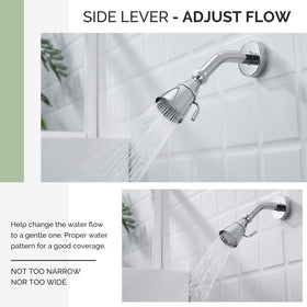 Angle Simple high-flow lever side view showing easy flow adjustment