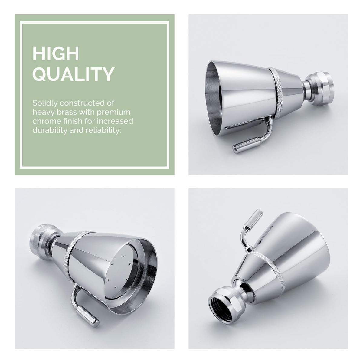 Angle Simple high-flow packaging display suggests a clean bathroom upgrade