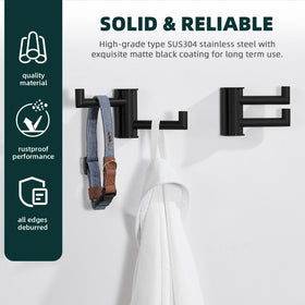 Angle Simple matte-black coating resists rust for daily use.