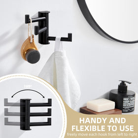 Angle Simple matte black finish complements contemporary bathrooms.